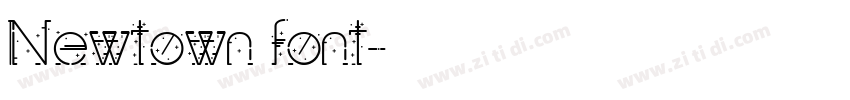 Newtown font字体转换